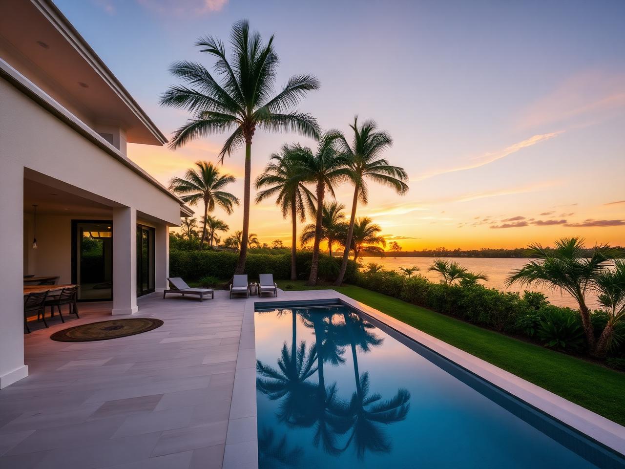 Sunset Pool Pavilion